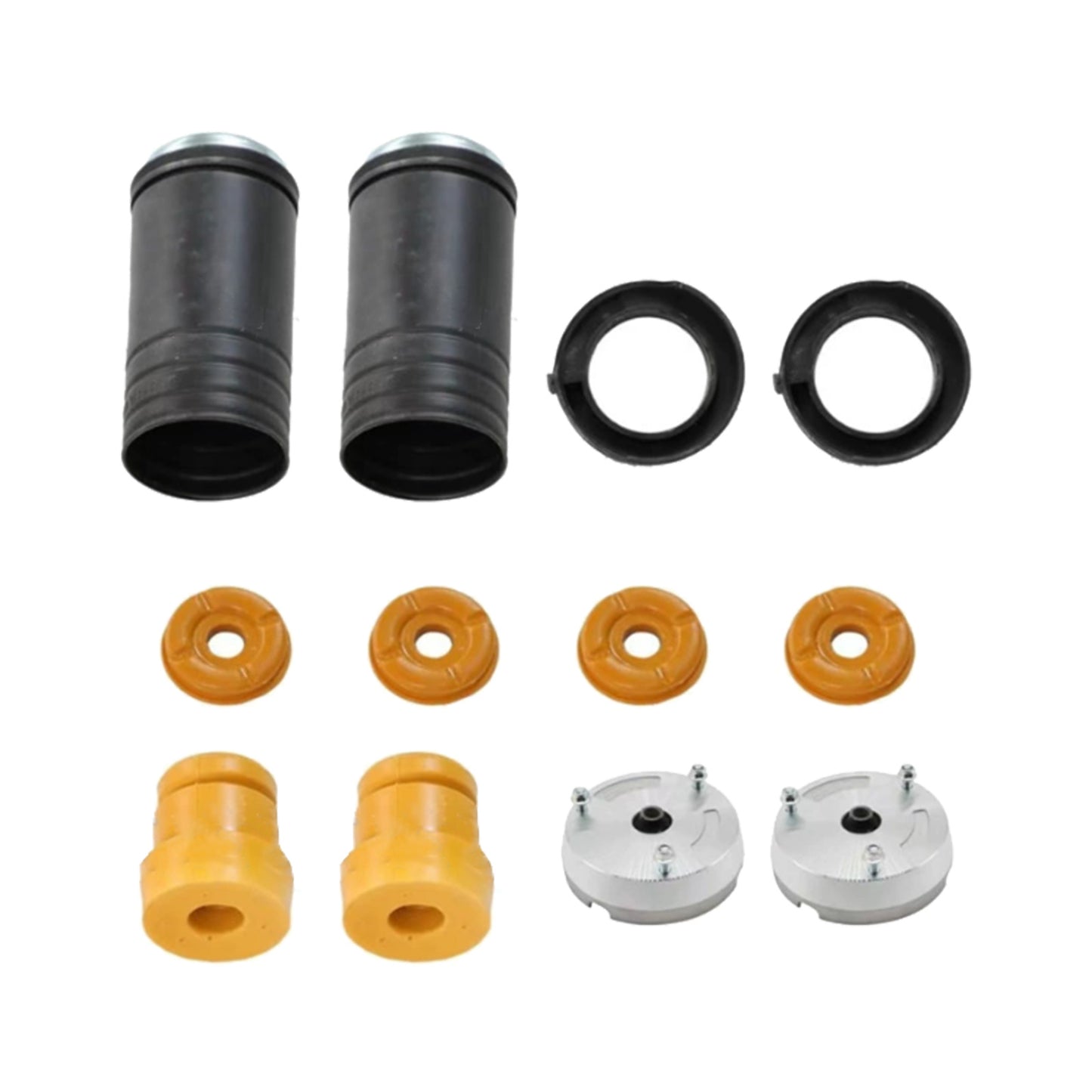 2x Front Strut Mount Tops Bushing&Bump Stop Dust Cover Suitable For BMW X5 E70