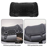 Motorcycle Seat Cushion Comfort Gel Pillow Pad Cover Motorbike Pressure Relief