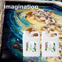 {{ 8Ltr Epoxy Resin 1:1 AB Kit Art DIY UV Crafts Glass & Water Clear Epoxy Coating }} - Buy Car Parts Online at {{ Kaka Auto Parts }}.