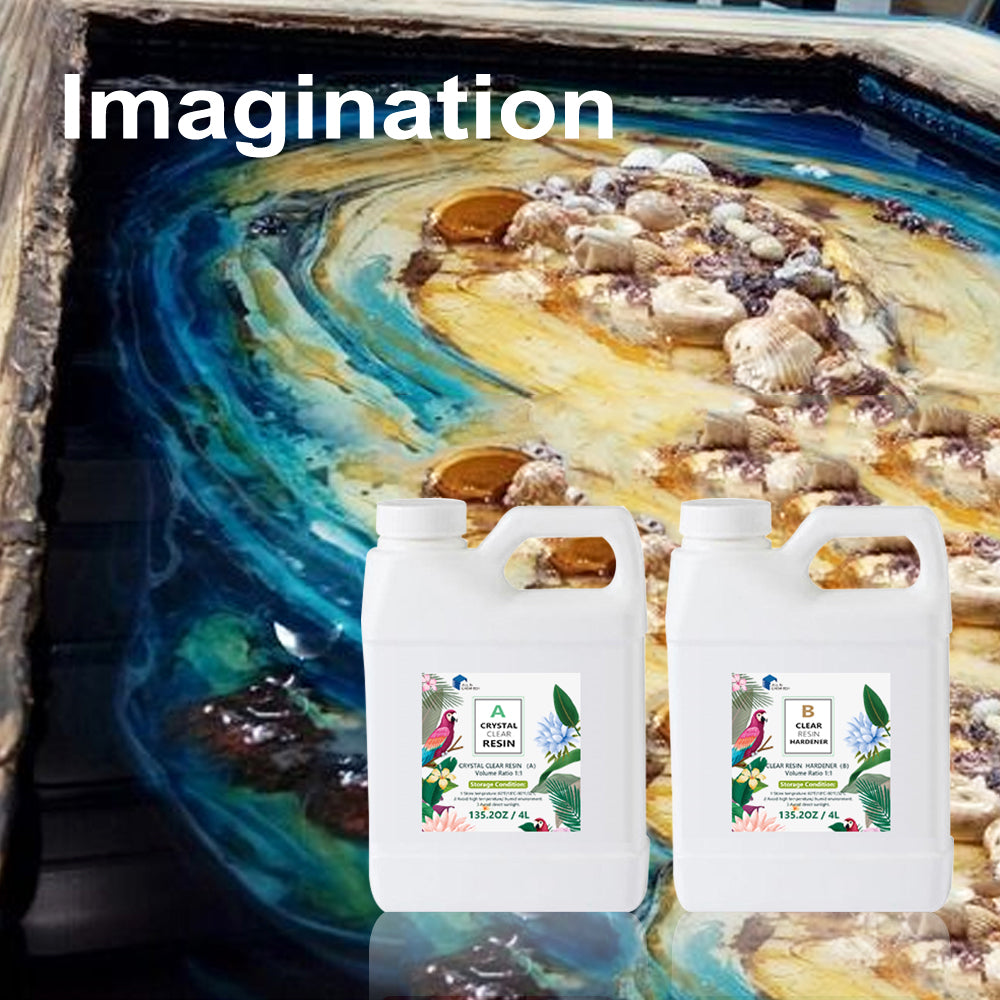 {{ 8Ltr Epoxy Resin 1 1 AB Kit Art DIY UV Crafts Glass  and  Water Clear Epoxy Coating }} - Buy Car Parts Online at {{ Kaka Auto Parts }}.