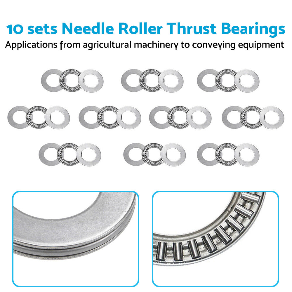 {{ 10PCS 20mm x 35mm x 2mm AXK2035 Thrust Needle Roller Bearing with AS2035 Washer }} - Buy Car Parts Online at {{ Kaka Auto Parts }}.