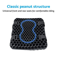 Motorcycle Seat Cushion Comfort Gel Pillow Pad Cover Motorbike Pressure Relief
