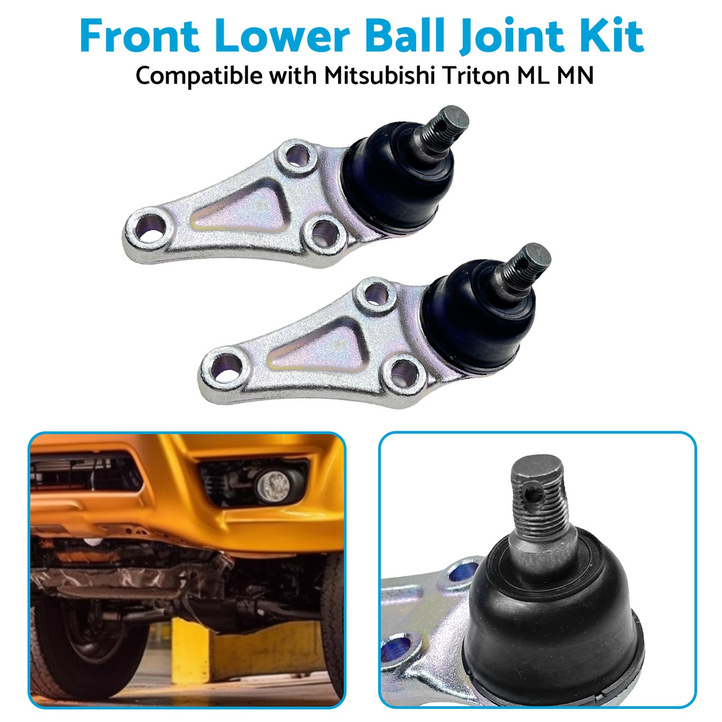 {{ 2PCS Front Lower Ball Joint Kit Suitable for Mitsubishi Pajero III Wagon L200 }} - Buy Car Parts Online at {{ Kaka Auto Parts }}.