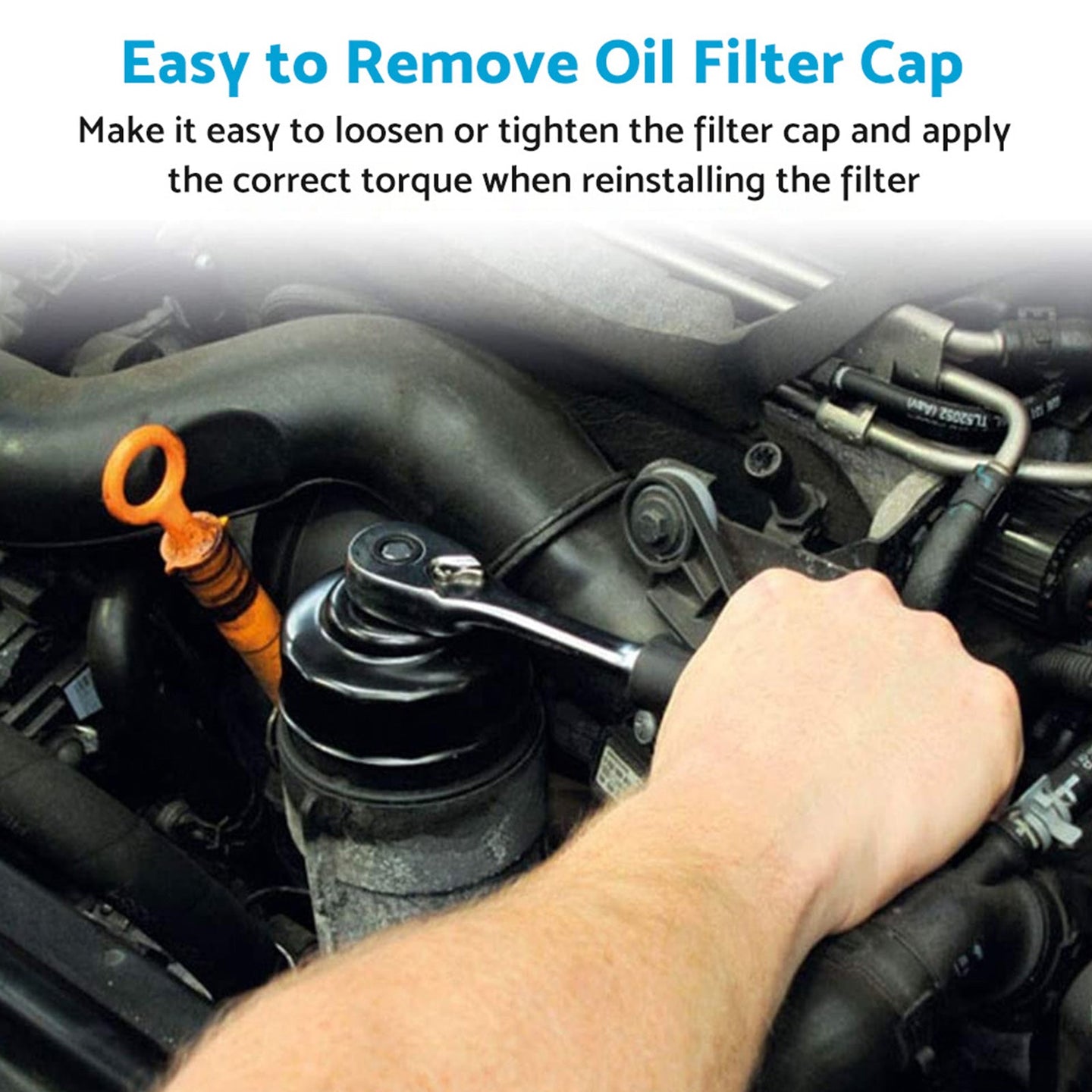 {{ Oil Filter Wrench Cap Housing Tool Remover Suitable for Toyota Lexus with 14 flutes }} - Buy Car Parts Online at {{ Kaka Auto Parts }}.