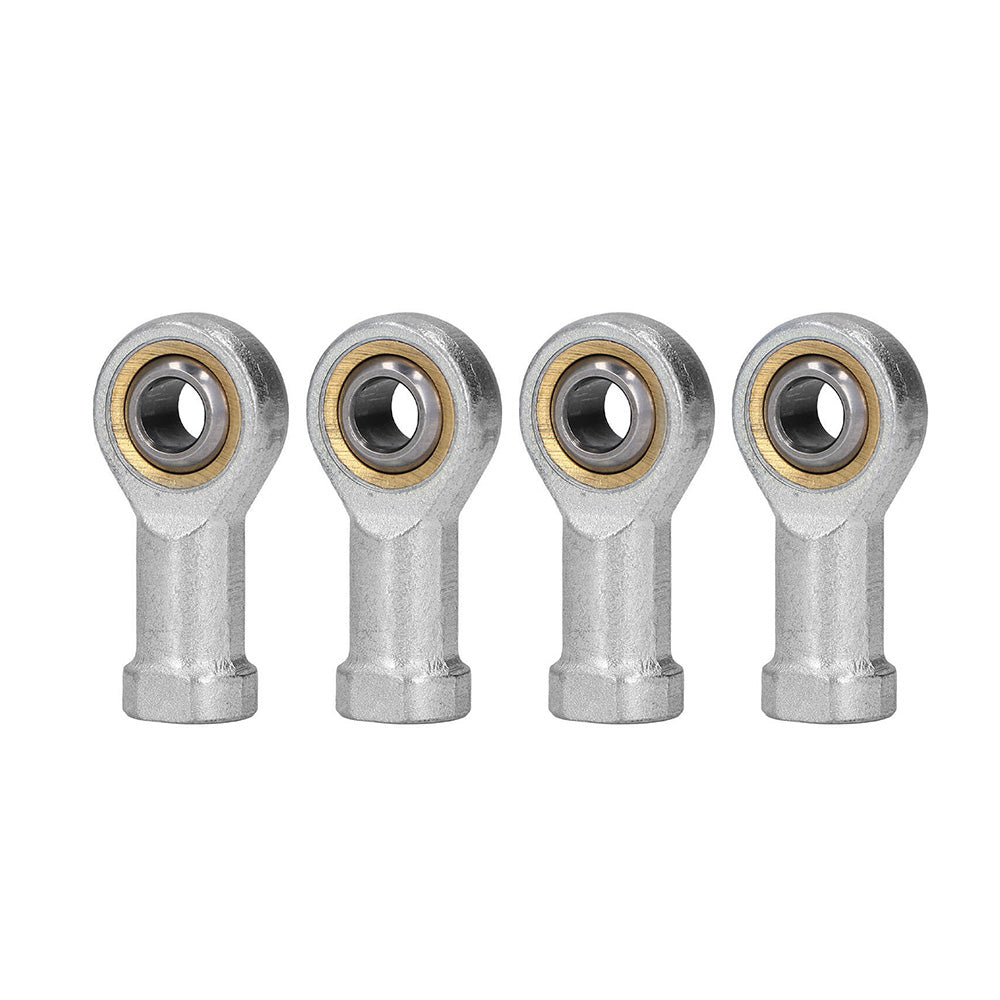 10x Zinc 6mm Female Spherical Plain Rose Joint Bearings Suitable For Left-Hand Threaded Applications