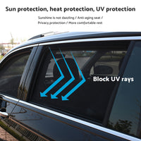 Magnetic Rear and Side Window Sun Shade Mesh Suitable For Toyota RAV4 2019-2023