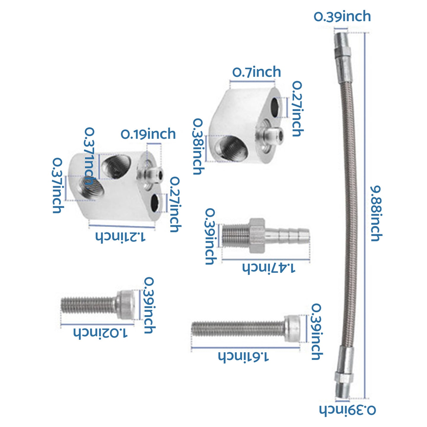 {{ Cylinder Head Coolant Steam Port Crossover Hose Kit Suitable For GM LS Series }} - Buy Car Parts Online at {{ Kaka Auto Parts }}.