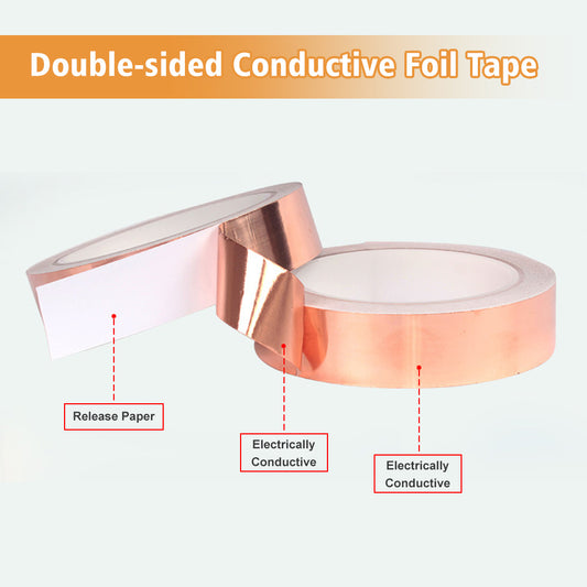 Copper Foil Tape 20mx50mm EMI Shielding Conductive Adhesive Tapes Snail Barrier