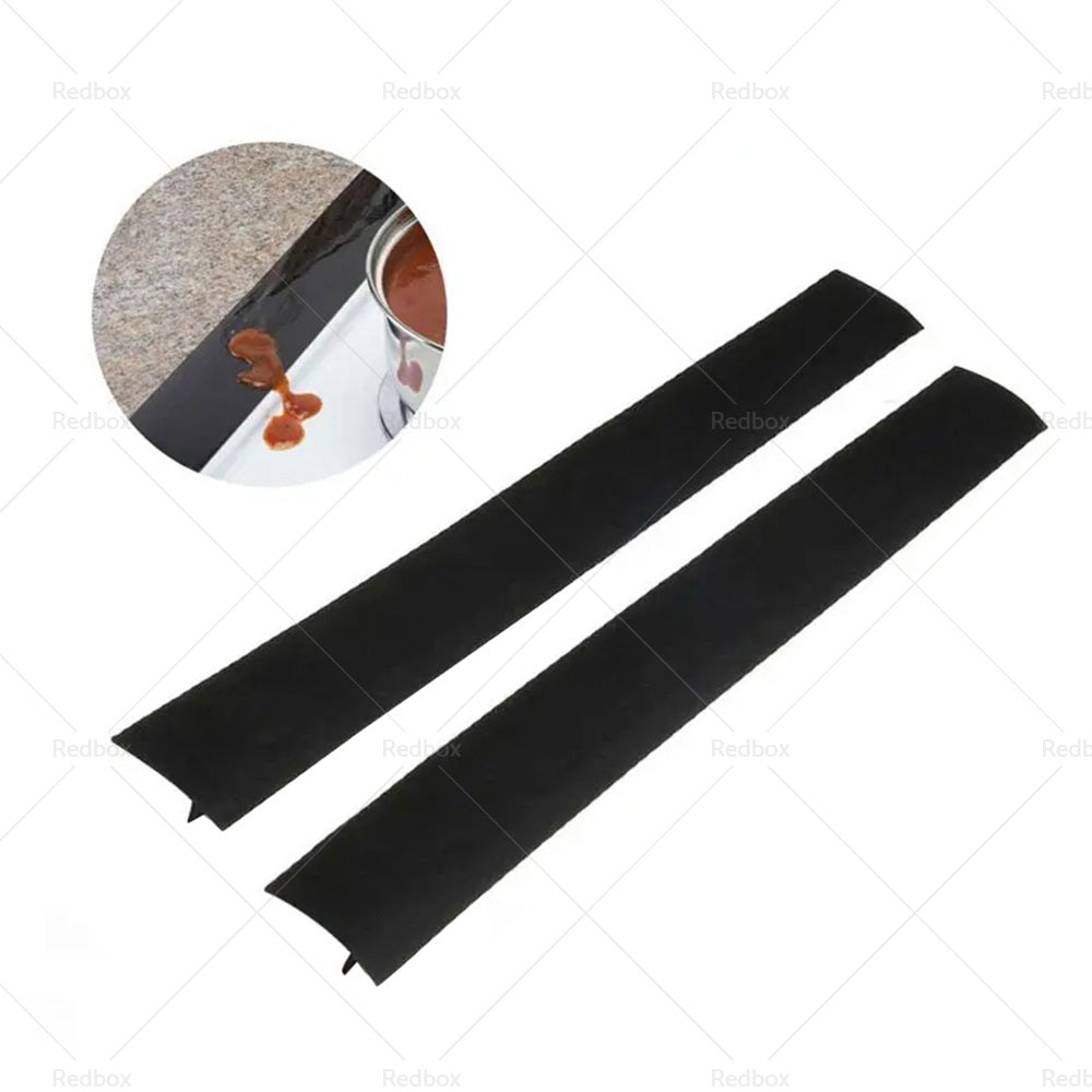 {{ 2PCS Kitchen Silicone Stove Counter Gap-Cover Oven Guard Spill Seal Slit Filler }} - Buy Car Parts Online at {{ Kaka Auto Parts }}.
