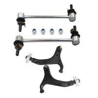 Front LH+ RH Lower Control Arm&Sway Bar Link Set Suitable For Nissan Elgrand E51