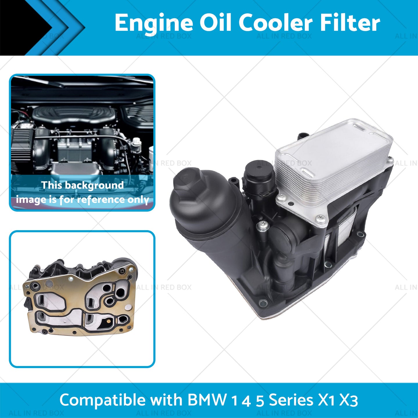 {{ Engine Oil Filter Housing  and  Cooler 11428507697 SuitableFor BMW N47 N57 F25 10-19 }} - Buy Car Parts Online at {{ Kaka Auto Parts }}.