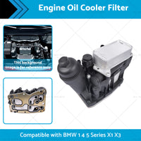 {{ Engine Oil Filter Housing  and  Cooler 11428507697 SuitableFor BMW N47 N57 F25 10-19 }} - Buy Car Parts Online at {{ Kaka Auto Parts }}.