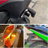 4x Universal 12V Mini Amber Motorcycle LED Indicator Turn Signal Lights