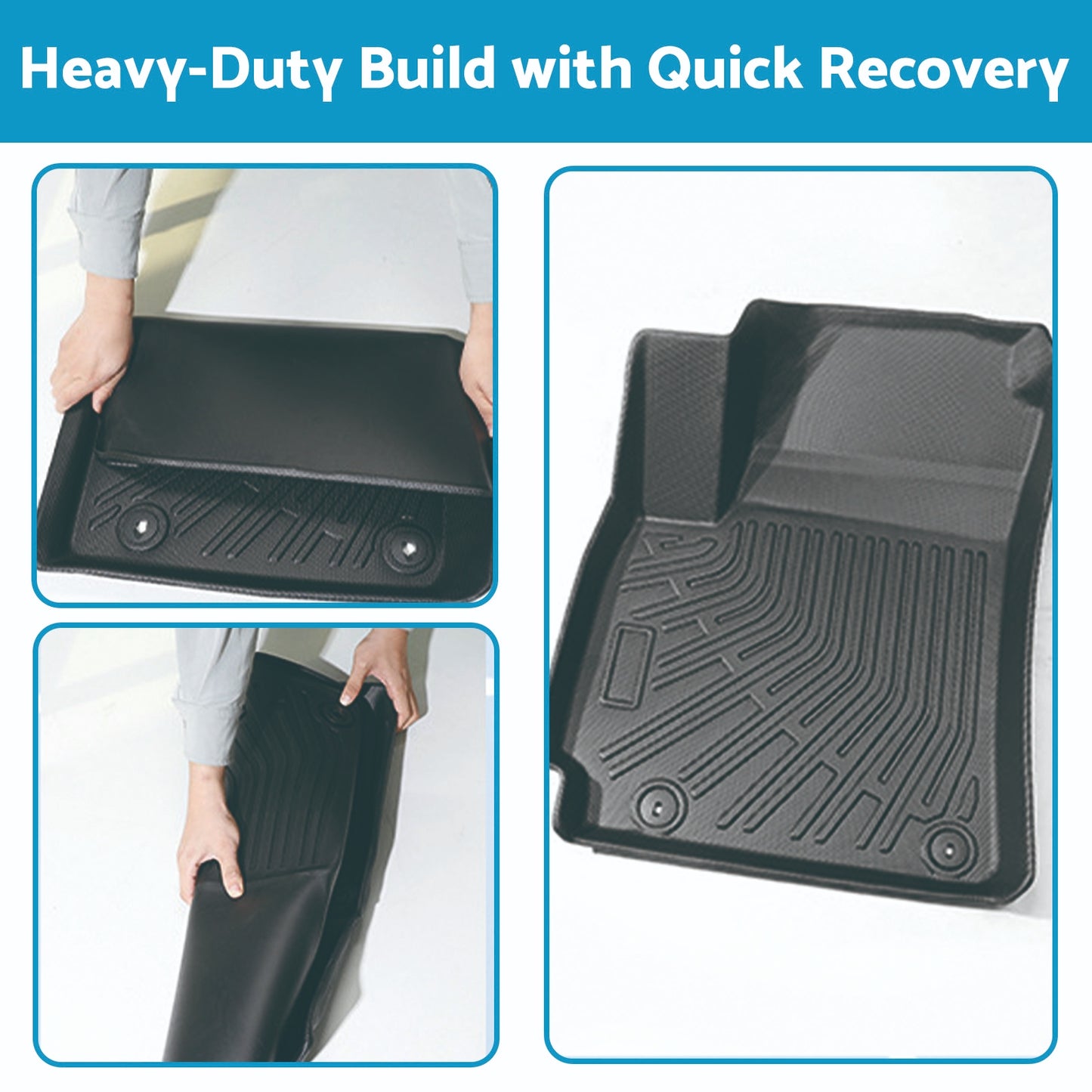 TPE 3D Moulded Floor Mats Suitable For BYD Shark 6 2024+ All-Weather Liners