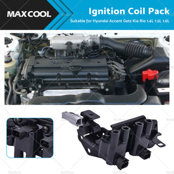 compare product Ignition Coil Pack Suitable for Hyundai Accent Getz Kia RIO 1. 4L 1. 5L 1. 6L G4EC