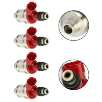 4x Fuel Injectors Suitable For Holden Rodeo TF 4ZE1 2.6L 4-Cyl 1994-1998