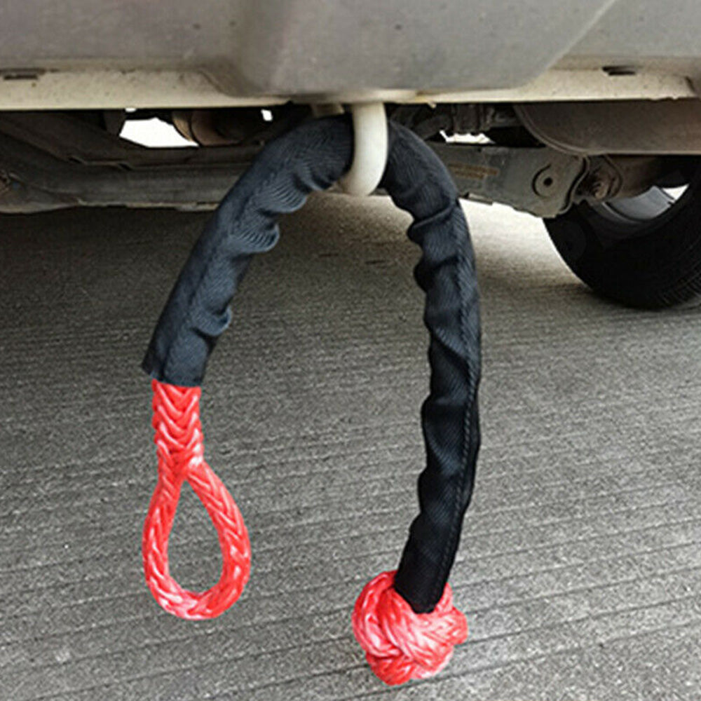 {{ Recovery Pulley Kit Suitable For Winch Ropes 3/8in 1/2in Soft Shackle Red Black }} - Buy Car Parts Online at {{ Kaka Auto Parts }}.