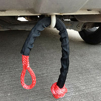 {{ Recovery Pulley Kit Suitable For Winch Ropes 3/8in 1/2in Soft Shackle Red Black }} - Buy Car Parts Online at {{ Kaka Auto Parts }}.