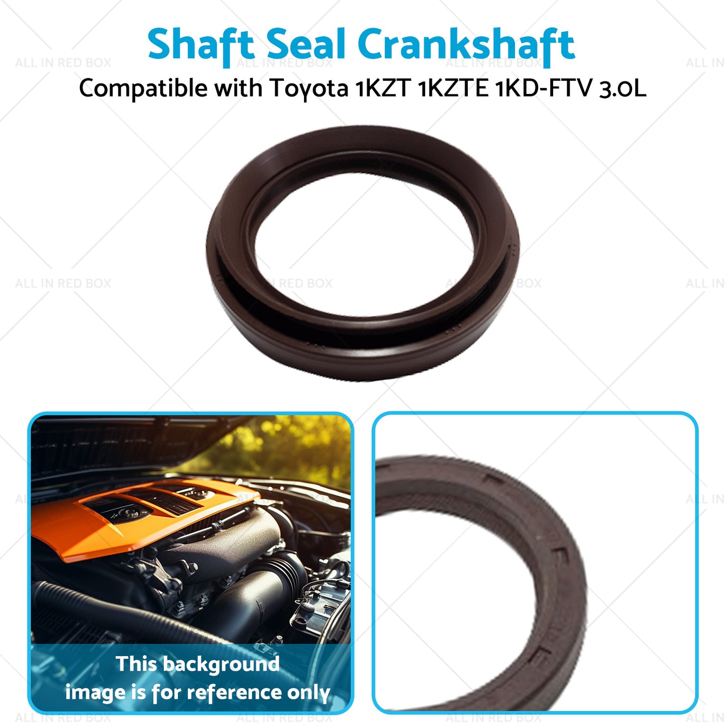 {{ Shaft Seal Crankshaft Suitable for Toyota 1KZT 1KZTE 1KD-FTV 3. 0L 2KD-FTV 2. 5L }} - Buy Car Parts Online at {{ Kaka Auto Parts }}.
