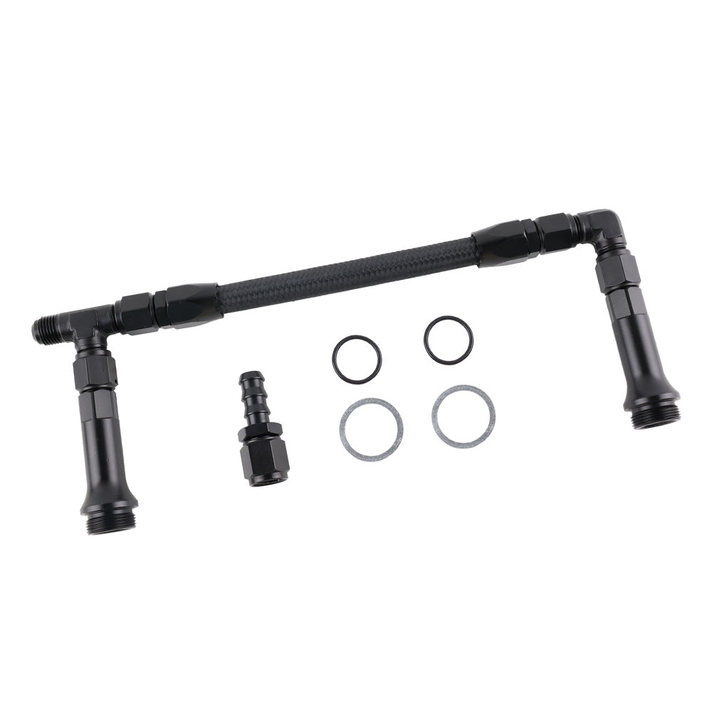 Braided AN6 Dual Feed Carburetor Fuel Line Double Pump Suitable For 4150 Holley Carburetor