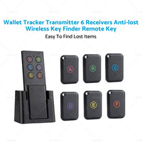 {{ Wallet Tracker Transmitter 6 Receivers Anti-lost Wireless Key Finder Remote Key }} - Buy Car Parts Online at {{ Kaka Auto Parts }}.