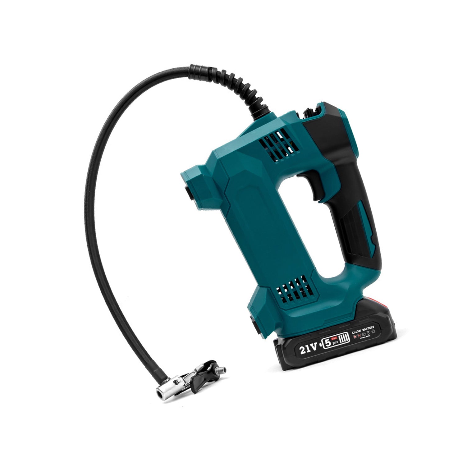 Cordless Portable Tyre Inflator Pump With Battery Charger Suitable For Makita 18V Battery