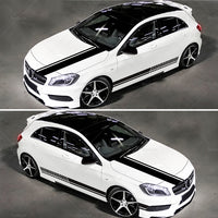 {{ 5x Car Side Body Sticker Vinyl Hood Roof Decals Racing Long Stripe Universal }} - Buy Car Parts Online at {{ Kaka Auto Parts }}.