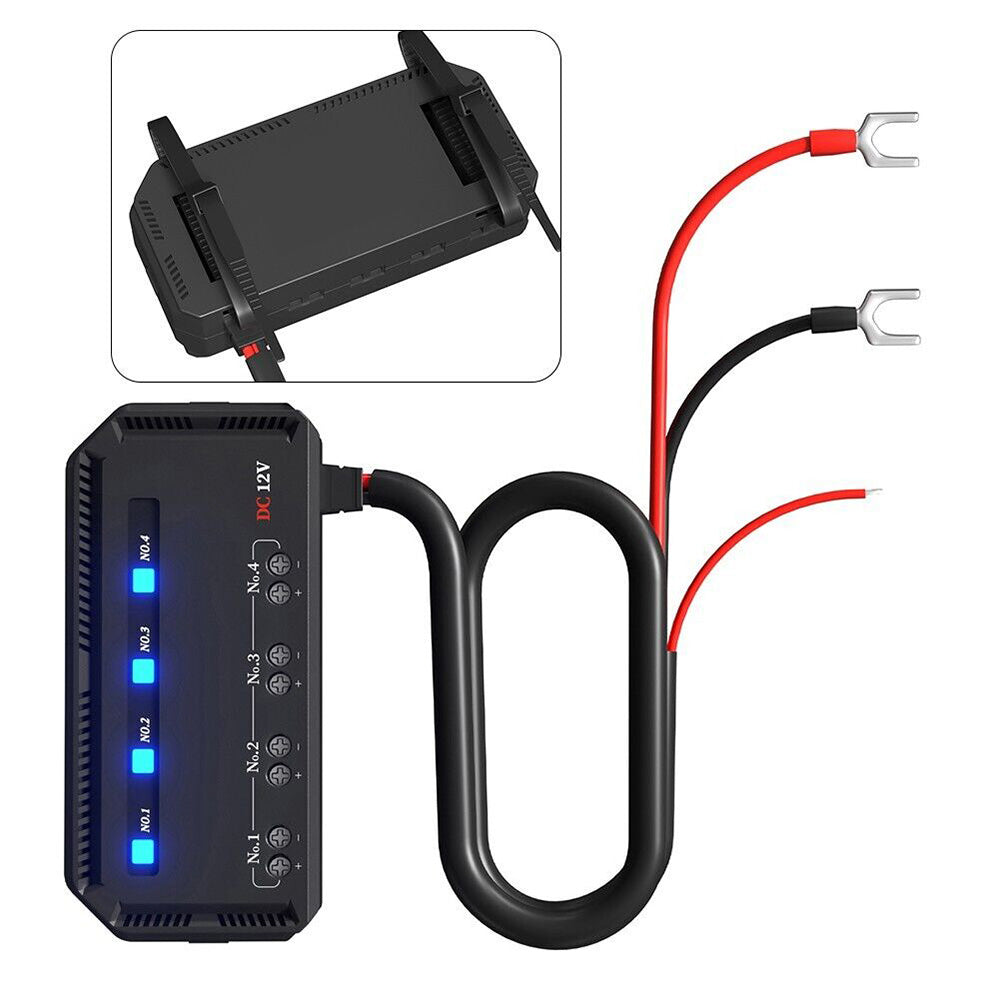 12V 20A Fuse Relay Box Kit With LED Indicator 4-Way Circuit 70cm Wiring Harness