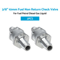 {{ 2x 3 8inch 10mm Inline Check Valve Fuel Petrol Diesel Gas Liquid One Way Non Return }} - Buy Car Parts Online at {{ Kaka Auto Parts }}.