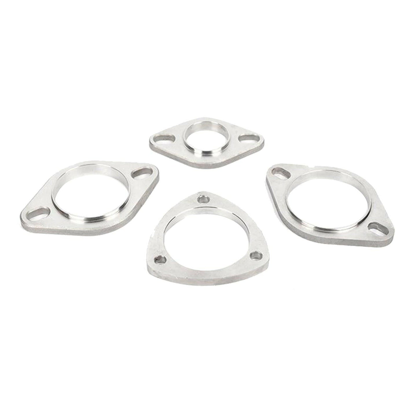 Exhaust Flange Plate Set 304 Stainless Steel 2.5in 63mm 3 Bolt Suitable For Universal Applications
