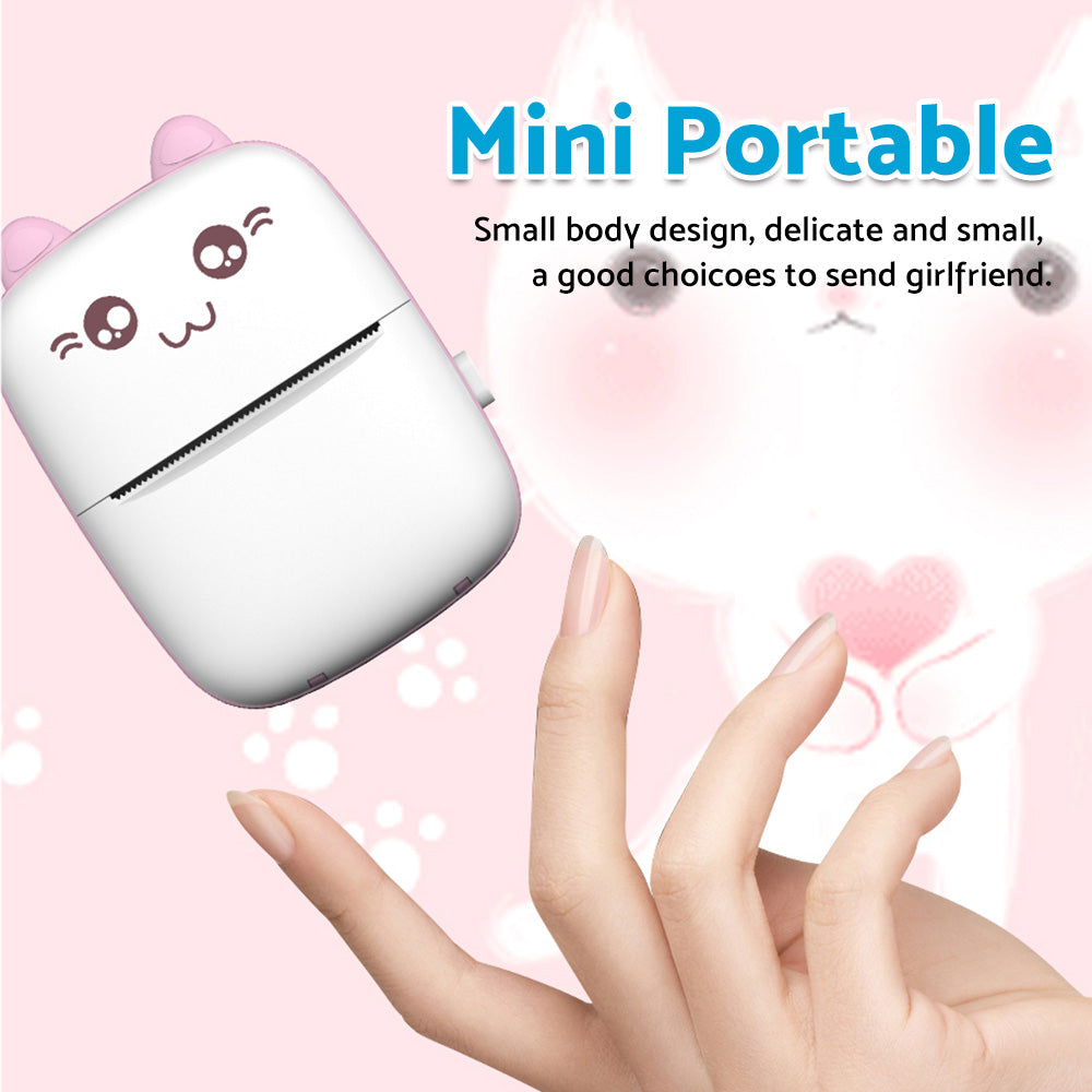 Pocket Thermal Printer Mini Bluetooth Label & Photo Printing Machine Suitable For Mobile Phone