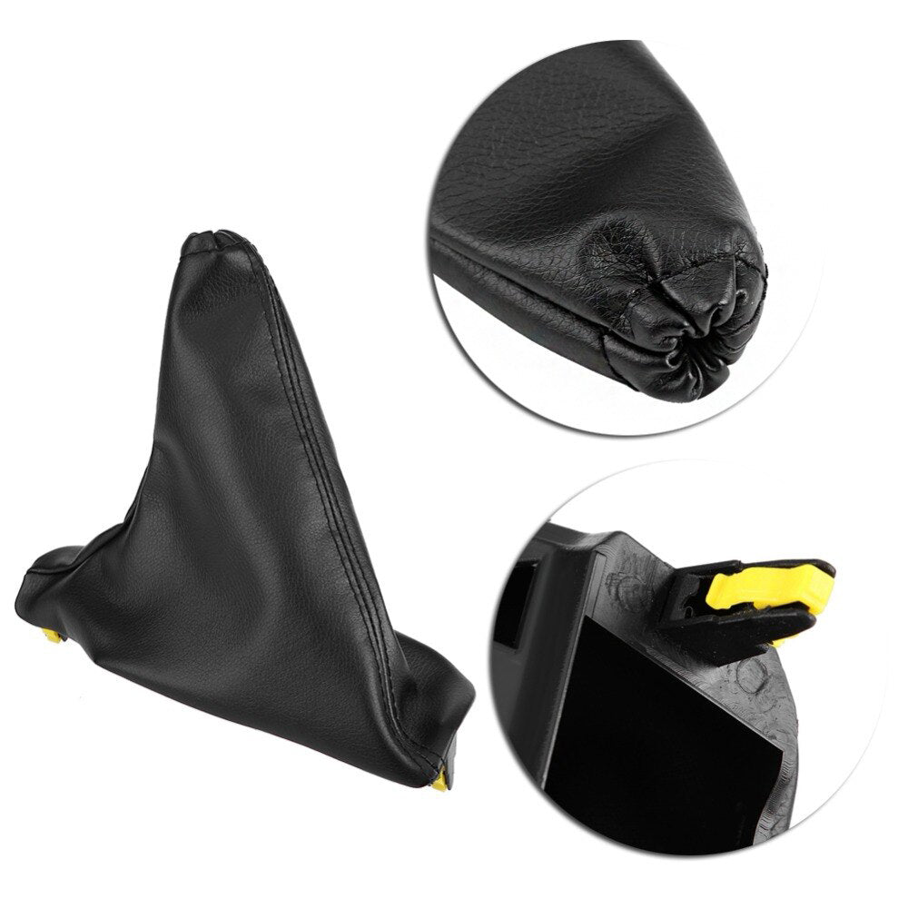 {{ Set Handbrake  and  T-Bar Boot Cover Black Leather for Ford Falcon FG FG-X 2008~2018 }} - Buy Car Parts Online at {{ Kaka Auto Parts }}.