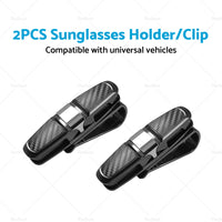 {{ 2pcs Car Glasses Holder Clip Case Sunglasses Eyeglasses Ticket Card Clip Holder }} - Buy Car Parts Online at {{ Kaka Auto Parts }}.