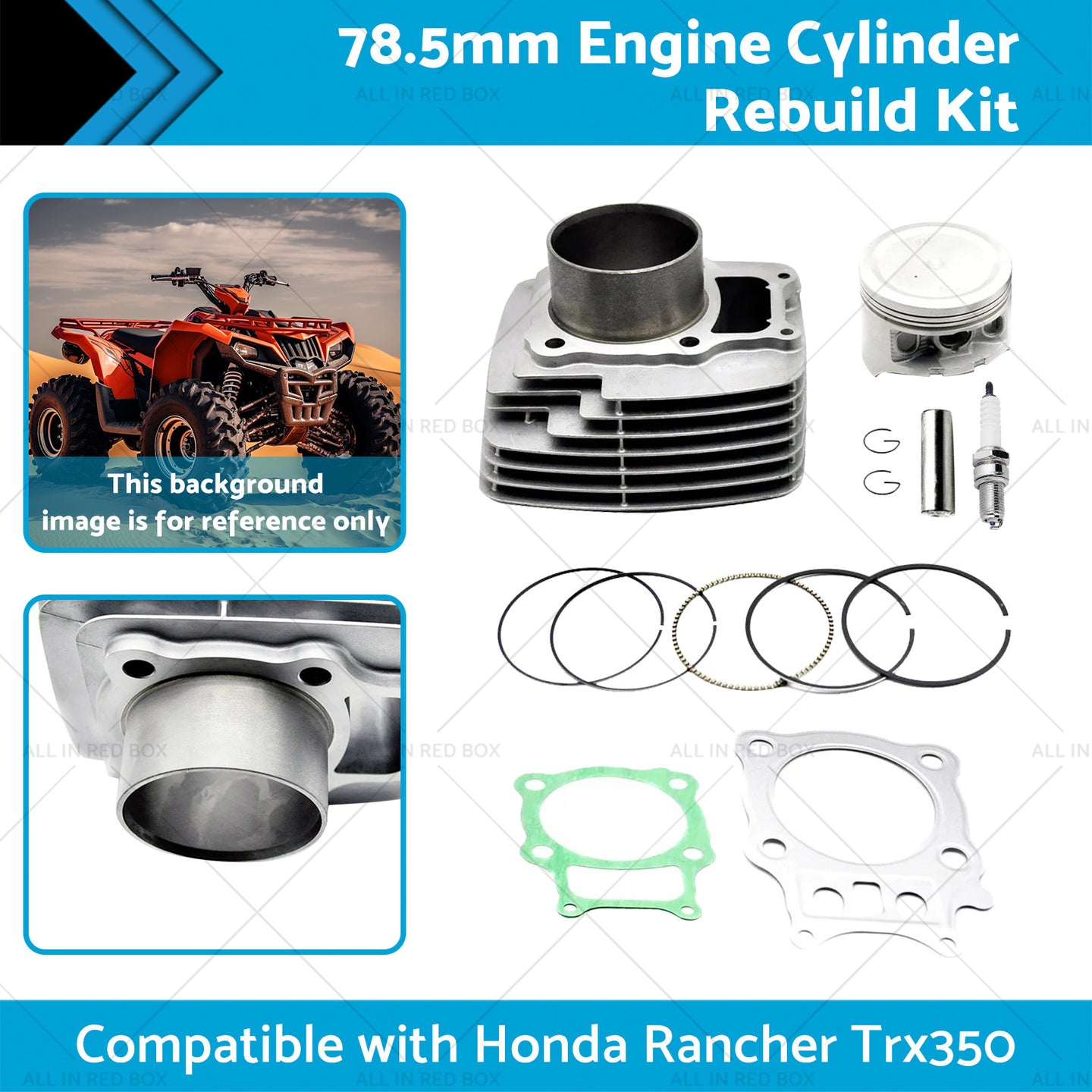 {{ 78. 5mm Engine Cylinder Rebuild Kit Suitable for Honda Trx350 Rancher 2000-2006 }} - Buy Car Parts Online at {{ Kaka Auto Parts }}.