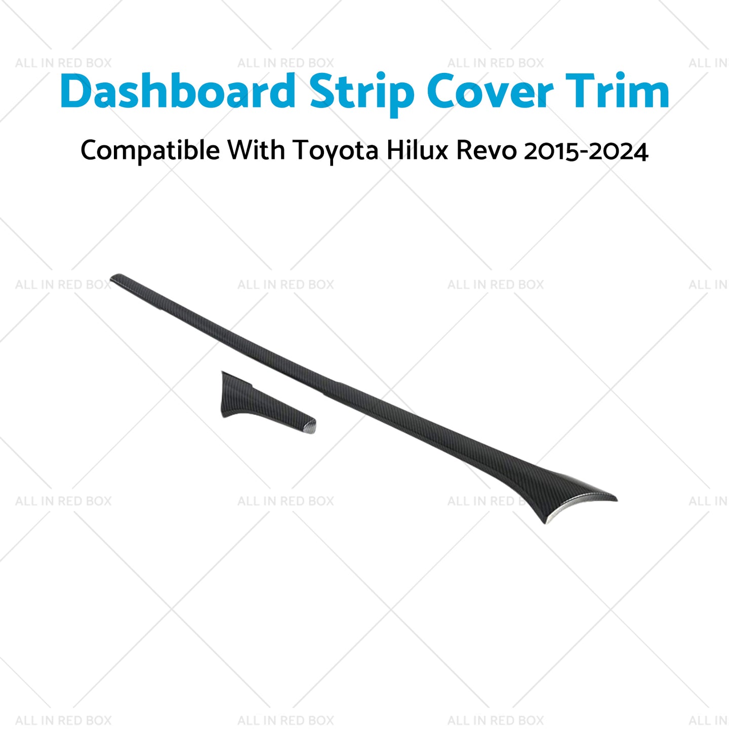 {{ ABS Carbon Dashboard Strip Cover Trim Suitable For  Toyota Hilux Revo 2015-2024 }} - Buy Car Parts Online at {{ Kaka Auto Parts }}.