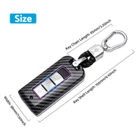 Carbon Fiber Hard Shell Smart Key Fob Case Suitable For Mitsubishi Outlander