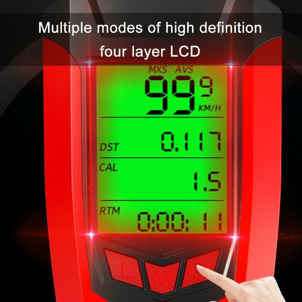 {{ USB Rechargeable LED Bicycle Headlight w/Horn Speedometer Bike Front Head Light }} - Buy Car Parts Online at {{ Kaka Auto Parts }}.