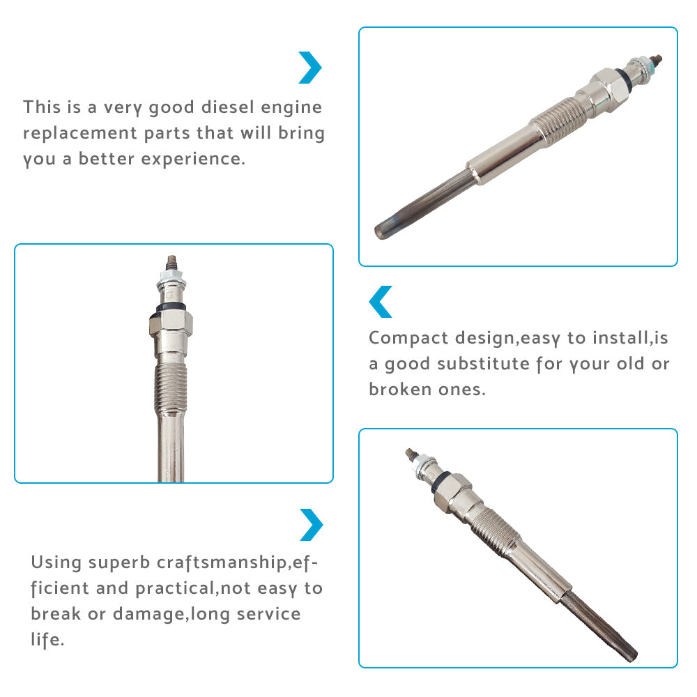 6X Glow Plugs Suitable For Toyota LandCruiser HZJ75  HZJ79 HZJ105 4. 2D 1HZ 98-07