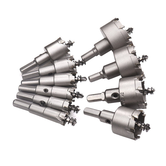 TCT Carbide Tip Hole Saw Drill Bit Suitable For Stainless Steel Cutting 16-53mm