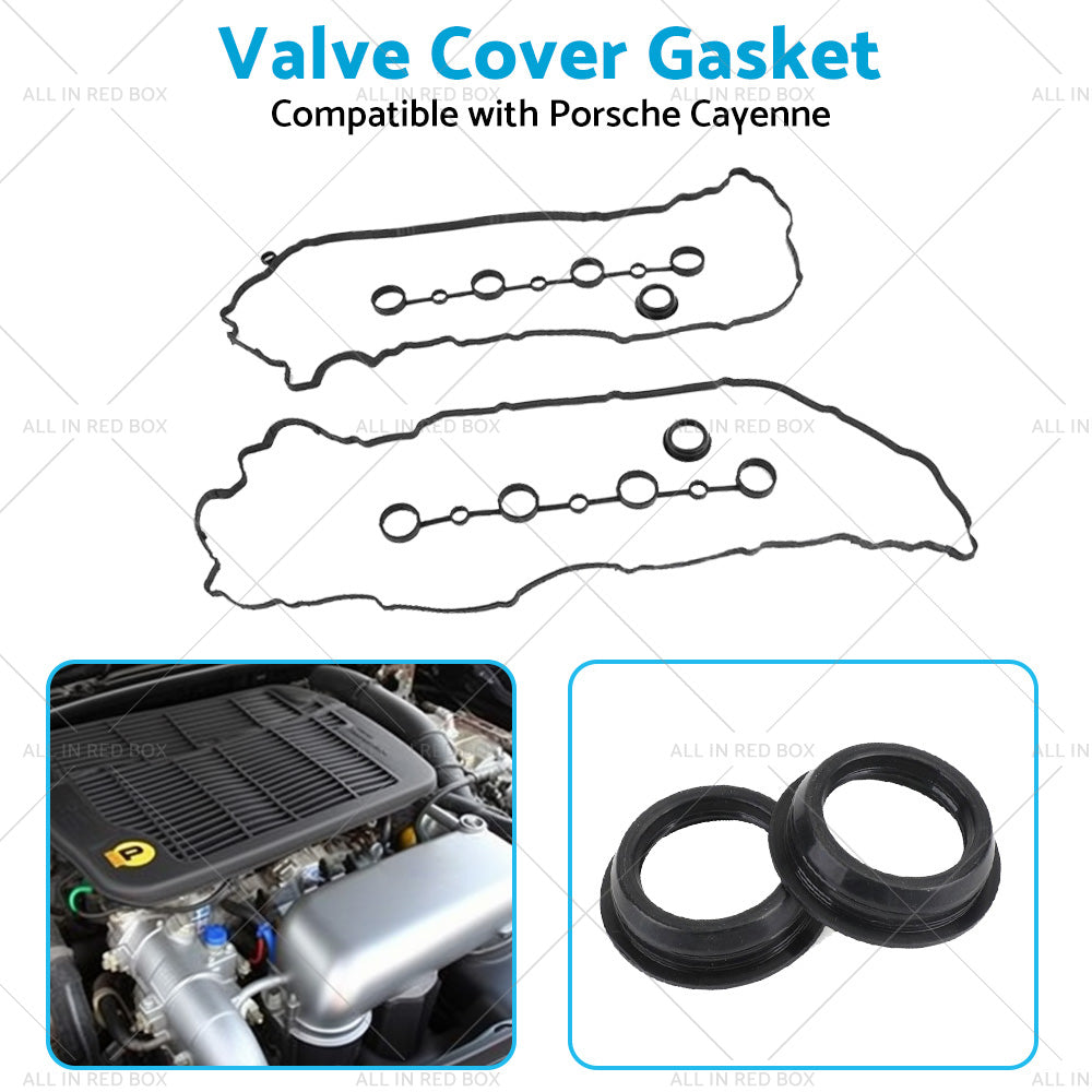 {{ Left Right Valve Cover Gasket Spark Plug Seals Cam Gasket Suitable for Cayenne }} - Buy Car Parts Online at {{ Kaka Auto Parts }}.