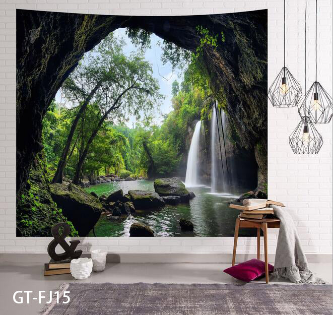 {{ 3D Forest Tree Tapestry Wall Hanging Bedspread Throw Blanket Mat Home DecorCloth }} - Buy Car Parts Online at {{ Kaka Auto Parts }}.