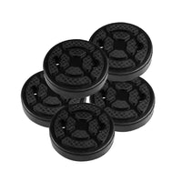 5x Universal Round Rubber Arm Lift Pads Suitable For Car Truck Auto Hoist Black