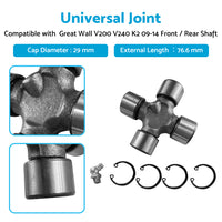{{ Universal Joint φ29*76. 6 Suitable For Great Wall V200 V240 K2 09-14 Rear }} - Buy Car Parts Online at {{ Kaka Auto Parts }}.
