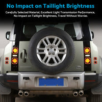 Smoked Blackened Tail Light Cover Suitable For Land Rover Defender 90 110 20-22