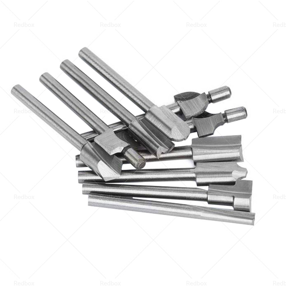 {{ Set of 10 3mm Titanium Mini Hss Router Bit Trimmer Shank Electric Trimmer Tool }} - Buy Car Parts Online at {{ Kaka Auto Parts }}.