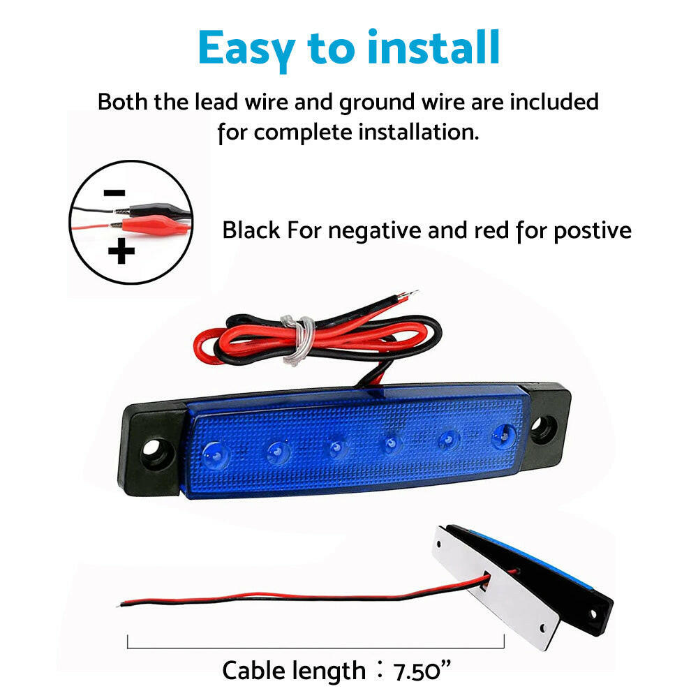 Marine LED Deck Courtesy Light 12V Waterproof Stern Transom Suitable For Boats