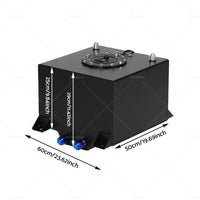 {{ 20 Gallon   80 Litre Black Aluminum Fuel Cell w Sending Unit }} - Buy Car Parts Online at {{ Kaka Auto Parts }}.