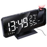 Projection on Ceiling Digital Dual Alarm Clock Bedroom Radio LED Big Screen