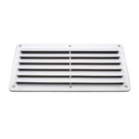 Rectangular Louvered Air Vent or Dent Vent For Caravan RV Boat Marine 260 x 125mm