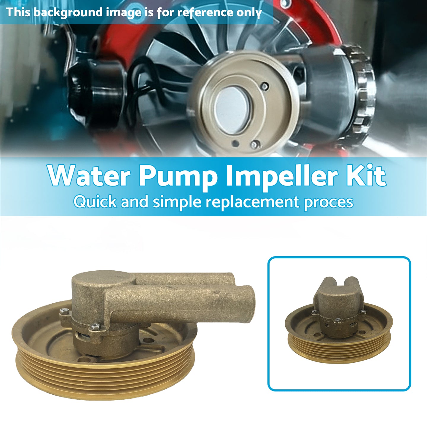 {{ Raw Water Sea Impeller Pump Suitable For Volvo Penta 4.3L 5.0L 5.7L 21214599 }} - Buy Car Parts Online at {{ Kaka Auto Parts }}.